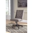 thumbnail image 2 of Signature Design by Ashley Chaise de Bureau Pivotante Réglable Rembourrée, Gris Foncé, 2 of 2