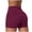 Wine, variant on felwors Seamless Wrapped Biker Shorts High Waisted Tummy Control Running Workout Yoga Shorts Grey for Size XL