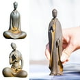 thumbnail image 2 of Iron Monk Buddha Decor - Minimalist Zen Statue for Yard and Tabletop, 2 of 8