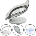 thumbnail image 3 of Soap Holder Dish Bathroom Shower Storage Plate Stand Box Tray Case Grey, 3 of 9