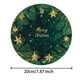thumbnail image 3 of Mantel Individual Redondo con Estrella Dorada Navideña | Mantel de Poliéster Antideslizante de 20 Cm de Diámetro | Posavasos Resistente Al Calor para Decoración Navideña, Ideal para El Hogar, La Coci, 3 of 6