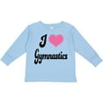 thumbnail image 3 of Inktastic I Love Gymnastics Girls Long Sleeve Toddler T-Shirt, 3 of 5