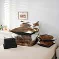 thumbnail image 6 of Castle Fairy Adults Female Men Farmhouse Cow Print Twin Bedding Sets 7-Piece,Brown White Bedding Comforter Set Microfiber,Rustic Western Animal Cattle Breathable Sheet Sets,Microfiber Bedroom Decor, 6 of 8
