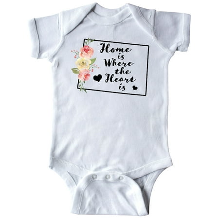

Inktastic Colorado Home is Where the Heart is with Watercolor Floral Gift Baby Boy or Baby Girl Bodysuit