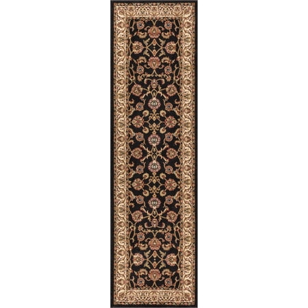 Brick Red Oriental Rug - Well Woven Barclay Sarouk Traditional Oriental Black 2'7