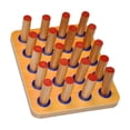 thumbnail image 3 of Tablero de Palo de Ejercicio para Dedos, Accesorios de Función Fina, Herramienta de Entrenamiento Ortopédica con Inserción de de Madera, 3 of 9
