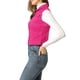 thumbnail image 3 of Chaleco sin mangas de mezclilla lavado con botones para mujer INSPIRE CHIC con bolsillos fucsia 2XL, 3 of 7