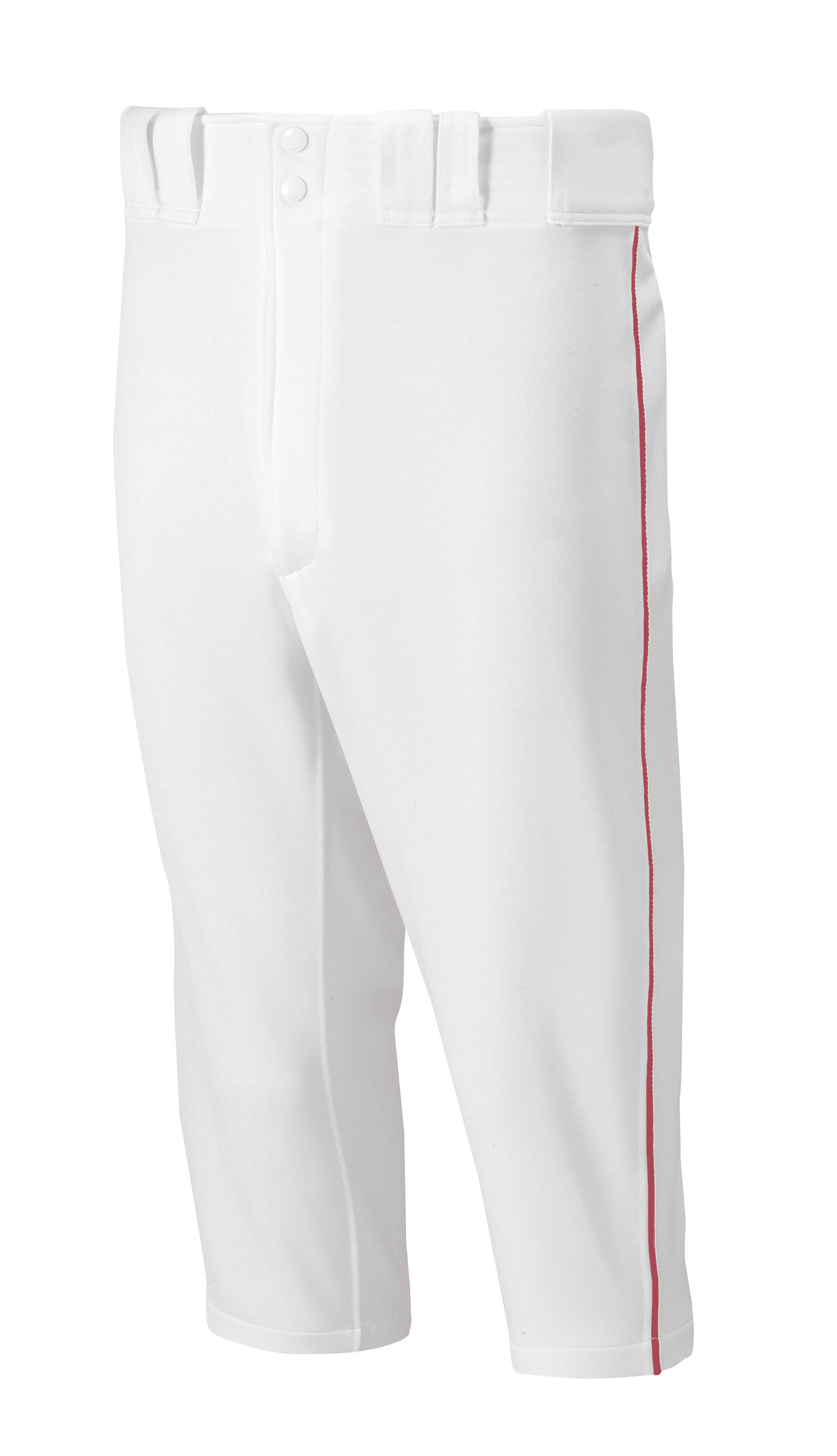 mizuno white baseball pants with red piping