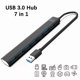 thumbnail image 2 of Divisor de 7 puertos para transferencia de datos mejorada de 5 Gbps Hub USB 3.0 SuperSpeed, 2 of 6