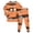 Orange, variant on Leey-World Halloween Pajamas for Toddlers Toddler Boys Girls Pajamas Snug Fit Halloween Graphic Long Sleeve Top and Pants 2 Piece Pjs Set