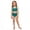 Green, variant on Girls Swimsuit UPF 50 Rash Guard Girls Two Piece High Waist Bikini Swimsuit and Bottoms Sun Protection Performance Bathing Suit for Kids