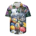 thumbnail image 5 of GERsome Hawaiian Shirts for Men Sleeves Printed Casual Button Down Summer Beach Dress Shirts Easter Shirts S-5XL, 5 of 5