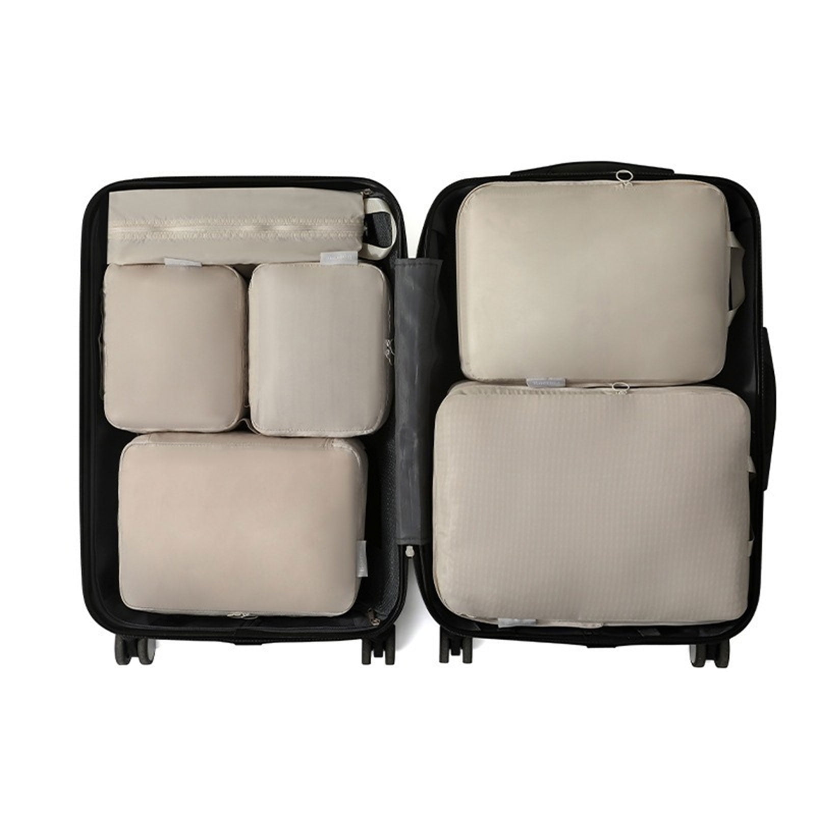 6Pcs Travel Organizers Set For Luggage Essential Packing Cubes Set Sturdy Luggage Organization Bag for Family Trip