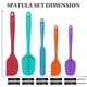 thumbnail image 2 of Juego de espátulas de goma de silicona HOTEC, altamente resistentes al calor, sin BPA, 2 of 5