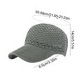 thumbnail image 2 of Gorra de béisbol de malla transpirable para mujer | Sombrero de protección solar de verano | Visera de nailon ajustable | Gorra ligera para deportes al aire libre | Multicolor de moda | 59x14x8.5cm, 2 of 5
