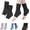 Black, variant on Bamboo Foot Sleeves Women, Bamboo Compression Foot Sleeves for Women, Toeless Design, Breathable Lightweight Foot Cover for Daily Comfort