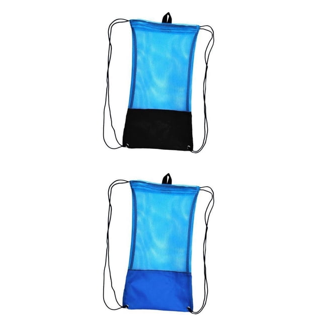 2pcs de Bolsa de Malla con Cordón Sunnimix para Almacenamiento de Artículos Diversos