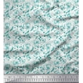 thumbnail image 1 of Soimoi polyester Crepe Fabric Dot,Leaves & Floral Artistic Print Fabric by Yard 42 Inch Wide, 1 of 1