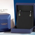 thumbnail image 5 of Gem Stone King 14K Two Tone Gold London Blue Topaz Earrings for Women | 0.66 Cttw | Gemstone November Birthstone | Round 4MM, 5 of 6