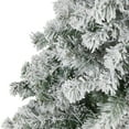 thumbnail image 4 of Nearly Natural 5ft Flocked Rock Springs Spruce Artificial Green Christmas Tree, 4 of 6