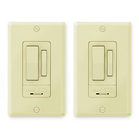 Heath Zenith Indoor 3-Way Wall Switch (2 Pack), Ivory