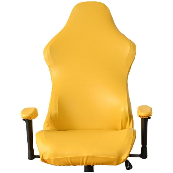 SWETRACE 1Set Yellow Chair Covers Slipcovers Anti Slip Dustproof for Gaming and Computer Chairs