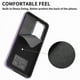 thumbnail image 3 of Funda para Samsung Galaxy A52 de piel sintética con acabado galvanizado y tarjetero (negra), 3 of 5