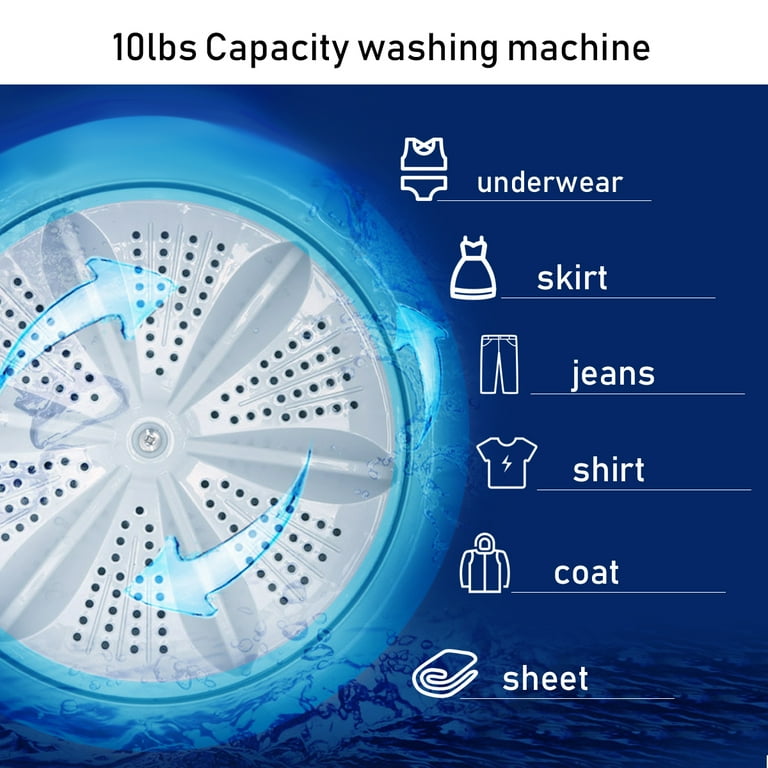 Walmart 7.7 lbs Full-Automatic UV Germicidal Washing Machine