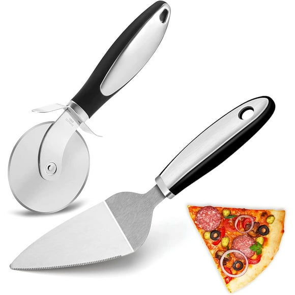 Pizza knife and pizza spatula set 2 pieces