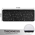 thumbnail image 5 of Kitchen Rugs Sets Of 2,Black White Halloween Skull Bat Moon Pattern Anti Fatigue Kitchen Mat Rugs Non Slip Washable,Decorative Kitchen Floor Mats for Kitchen,Sink,Laundry,17"x47"+17"x47", 5 of 5