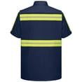 thumbnail image 3 of Red Kap Men's Short Sleeve Enhanced Visibility Cotton Work Shirt, 3 of 4