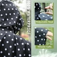 SaphiRose Hooded Rain Poncho Waterproof Raincoat Jacket for Adults with ...