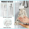 thumbnail image 6 of ZIATUBLES Cat Leaf Hanging Kitchen Dish Towel Breathable Hanging Hand Dry Towels 3 Pcs Easy to Install Bathroom Hand Bath Towel Fast Drying Kitchen Hand Towels and Washcloths, 6 of 7