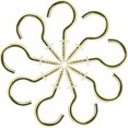 thumbnail image 2 of 60 Pcs 1" Ceiling Cup Hooks with Screws - Gold, 2 of 7