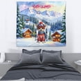 thumbnail image 3 of Hello Welcome Winter The Ski Toy Fox Terrier Snowy Day Tapestry Dog Lover Wall Hanging Backdrop Home Decor - 13013, 3 of 5