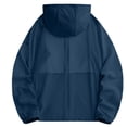 thumbnail image 3 of XINPING Men's Mesh UPF 50+ Sun Protection Hooded Jacket, Summer Breathable Comfortable Lightweight Windbreaker, Casual Coat for Hiking Outdoor Wear, 3 of 4