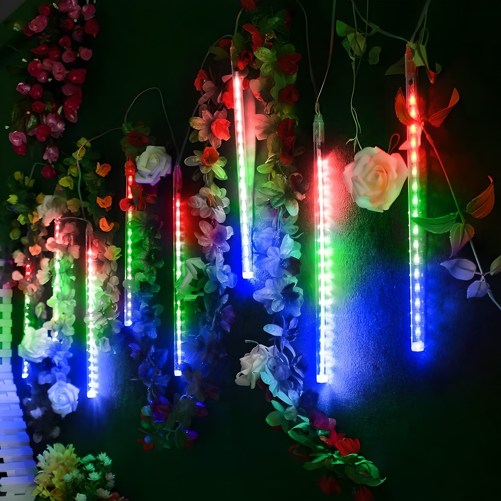 Daybetter Multicolor Meteor Shower Falling Lights, 10 Tubes photo 4