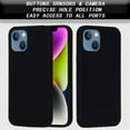 thumbnail image 3 of Designed for iPhone 14 Plus Case,Slim Liquid Silicone Rubber Shockproof Phone Cover Soft Anti-Scratch Microfiber Lining Protection Case for iPhone 14 Plus 2022 (Black), 3 of 13