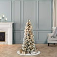 thumbnail image 3 of Puleo International 4.5 ft. Pre-Lit Flocked Portland Pine Pencil Artificial Christmas Tree, 3 of 5
