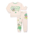 thumbnail image 6 of The Muppets Kermit the Frog Toddler Girls St. Patrick's Day Pullover and Joggers Set, 2-Piece, 6 of 8