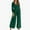 Army Green, variant on jjayotai Womens Jumpsuit, Casual Loose Jumpsuit Long Sleeved Wide Leg Trouser With Pockets Black XXXL