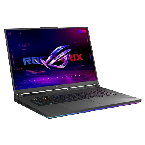ASUS ROG Strix G18 (2024) Gaming Laptop, 18†Nebula Display 16:10 QHD 240Hz/3ms, GeForce RTX™ 4070, Intel® Core™ i9-14900HX, 32GB DDR5, 1TB PCIe® SSD, Wi-Fi 6E, Windows 11 Pro, G814JIR-XS96