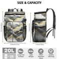 thumbnail image 3 of Travel Cooler Bag - Black and Gold Marble Camping Beer Cooler Backpack with Bottle Opener- Waterproof Insulated Picnic Backpacks - Cooler Bag for Beach, 3 of 6