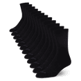 AND1 Men's Cushion Crew Sock, 12 Pack