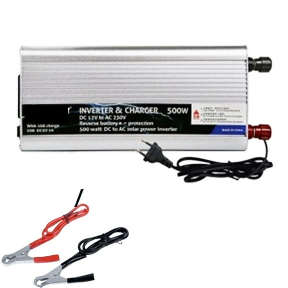 Inverter 12v Hybrid Solar Power Inverter Charger Voltage Transformer USB 500W 1000W 2000W Converter Adapter Home ,Powerful Output
