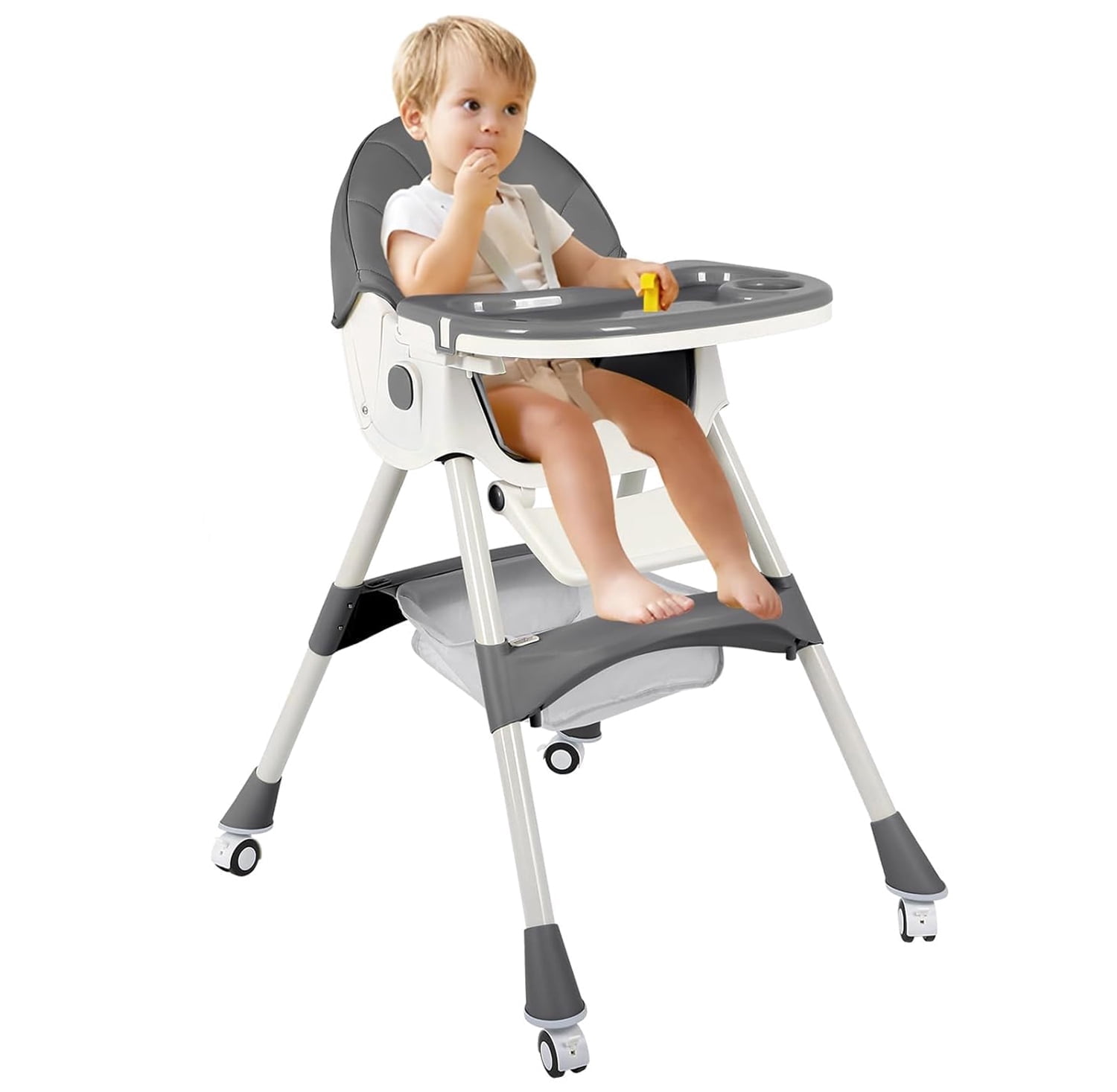 Joovy Nook, Compact Fold, Swing Open Tray High Chair, Turquoise
