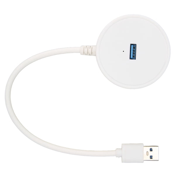 Concentrador USB de 4 puertos USB 3.0, divisor USB 3.0, transmisión de 5 Gbps, concentrador de 4 puertos de gran capacidad de 10 TB para Windows, OS X y Linux