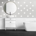 thumbnail image 2 of 125 Pcs/Swiss Cross Black Plus Sign Wall Decals 2 Inch- Removable Wall Decals for Kids Room Decoration + Vinyl Decor by Bugybagy (Matte Black) (White), 2 of 6