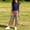 Navy, variant on LJEFF Girls 2 PC Ruffle Sleeve Plaid Capri Set, Elastic Waist Lightweight Sleeveless Soft Kids Summer Outfit Navy Size 6 Years