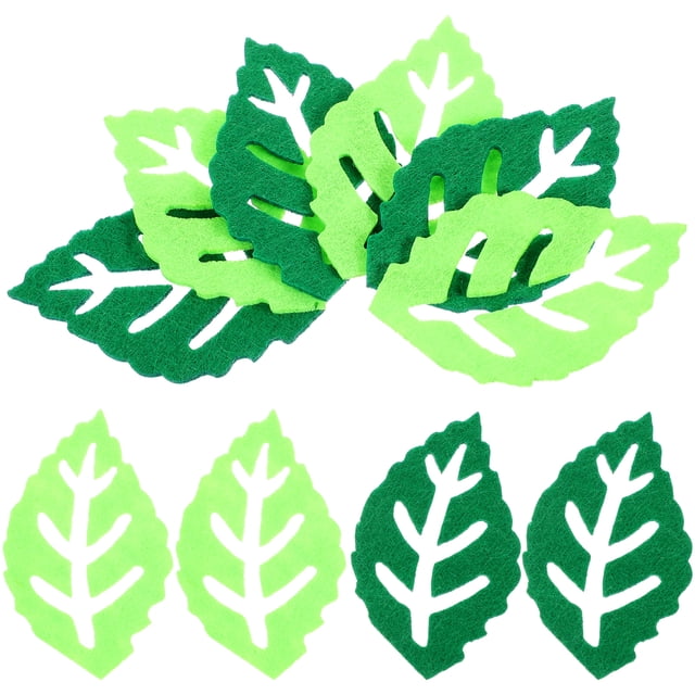 KAKOWELY 1 juego de hojas de tela para pared, calcomanías de hojas de árbol de granja, recortes de hojas, pegatinas de hojas DIY